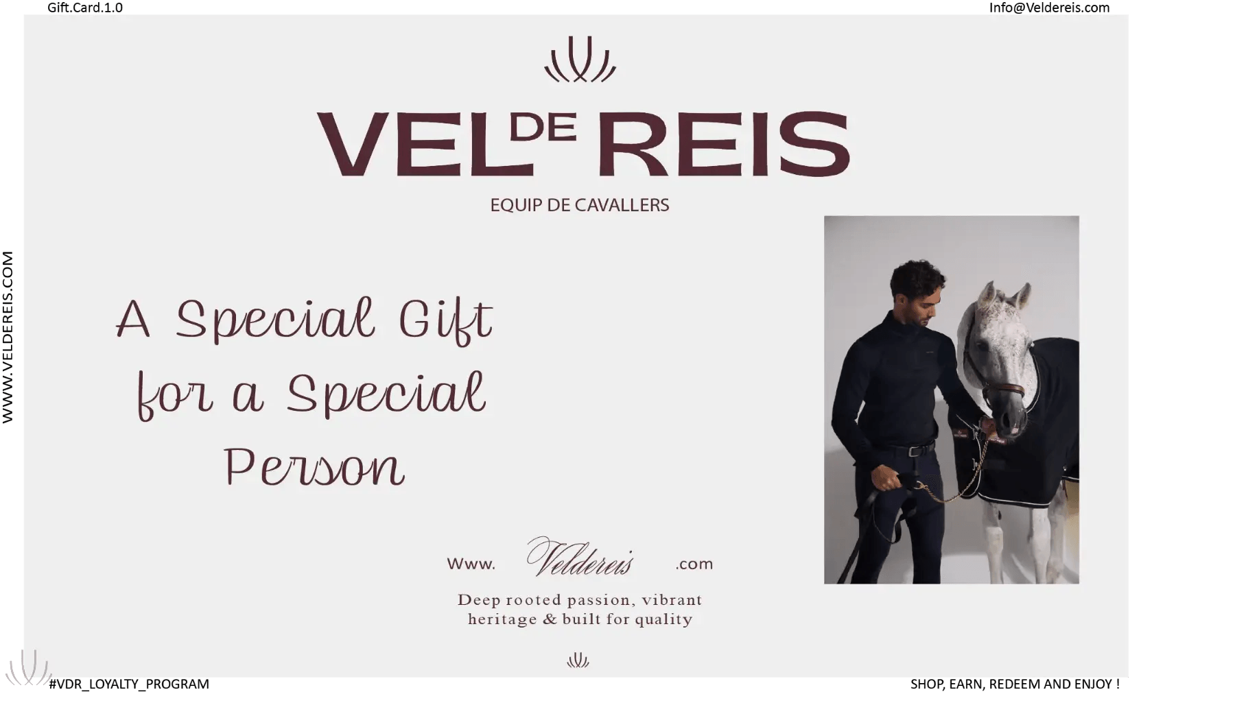 Gift Card - VEL DE REIS EQUESTRIAN