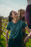 Women's Crewneck T-Shirt - VEL DE REIS EQUESTRIAN