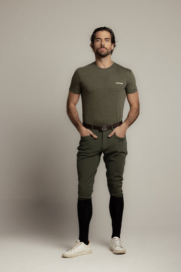 Heren T-shirt met ronde hals van katoen